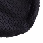 Gorros de natación impermeables de silicona para adultos, 2 uds., protegen las orejas, pelo largo, gorro de natación deportivo, Silicone Long Hair Swimming Cap(Black) - Imagen 4