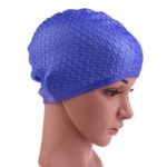 Gorros de natación impermeables de silicona para adultos, 2 uds., protegen las orejas, pelo largo, gorro de natación deportivo, Silicone Long Hair Swimming Cap(Gray) - Imagen 7