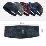 Cinta para el sudor absorbente para ciclismo, Yoga, deporte, banda para el sudor para hombres y mujeres, bandas para el cabello para Yoga, bandas para el sudor para la cabeza, seguridad deportiva - Imagen 3
