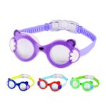 JIEHU JH8560 Gafas de natación con forma de gato de dibujos animados impermeables y antivaho para niños, JH8560 (Blue Yellow) - Imagen 2