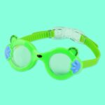 JIEHU JH8560 Gafas de natación con forma de gato de dibujos animados impermeables y antivaho para niños, JH8560 (Green)