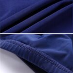 Gorro de natación unisex de spandex transpirable, Spandex Swimming Cap(Blue Fire on White) - Imagen 3