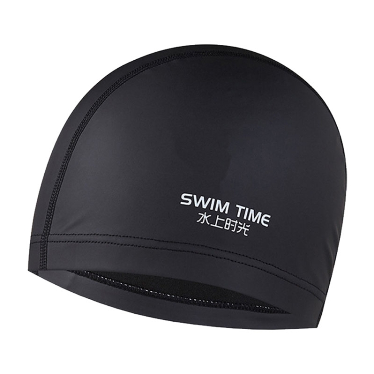 TBD052999701A.jpg Gorro de natación ampliado impermeable recubierto de PU para hombres y mujeres adultos, PU Coated Enlarged (Black) - Imagen 1