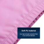 Gorro de natación ampliado impermeable recubierto de PU para hombres y mujeres adultos, PU Coated Enlarged (Blue) - Imagen 4