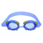 Gafas de natación de silicona 4 en 1 con diseño de cangrejo pequeño, impermeables y antivaho, gorro de natación con estampado impreso, tapones para los oídos con clip para la nariz y bolsa de almacenamiento, juego de equipo de natación para niños... - Imagen 2