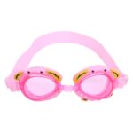 Gafas de natación de silicona 4 en 1 con diseño de cangrejo pequeño, impermeables y antivaho, gorro de natación con estampado impreso, tapones para los oídos con clip para la nariz y bolsa de almacenamiento, juego de equipo de natación para niños... - Imagen 2