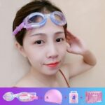 JIEHU JH8102 4 en 1 Mujeres HD Transparente Antivaho Gafas de natación impermeables Conjunto de gorro de natación, JIEHU JH8102 (Purple Color) - Imagen 8