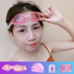 JIEHU JH8102 4 en 1 Mujeres HD Transparente Antivaho Gafas de natación impermeables Conjunto de gorro de natación, JIEHU JH8102 (Pink) - Imagen 8