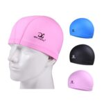 JIEHU JH8102 4 en 1 Mujeres HD Transparente Antivaho Gafas de natación impermeables Conjunto de gorro de natación, JIEHU JH8102 (Blue Color) - Imagen 3