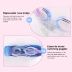 JIEHU JH8102 4 en 1 Mujeres HD Transparente Antivaho Gafas de natación impermeables Conjunto de gorro de natación, JIEHU JH8102 (Blue) - Imagen 6