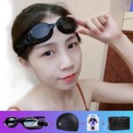 JIEHU JH8102 4 en 1 Mujeres HD Transparente Antivaho Gafas de natación impermeables Conjunto de gorro de natación, JIEHU JH8102 (Black) - Imagen 8