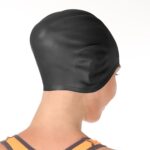 Gorro de natación de silicona impermeable de color sólido para adultos, Silicone Swimming Cap(Sky) - Imagen 8