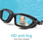 SG9017 Gafas de natación de montura grande de alta definición para adultos, impermeables y antivaho, para hombres y mujeres, SG9017 (Blue) - Imagen 6