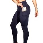 Pantalones de Yoga con bolsillos para mujer, mallas deportivas para trotar, entrenamiento, correr, mallas elásticas de alta elasticidad para gimnasio, Legging para mujer, XL