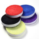 Banda para el sudor de raqueta de tenis de rollo grande de gel de mano de bádminton antideslizante, Purple - Imagen 5