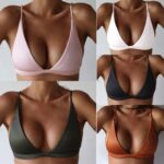 Bikinis sexys de verano para mujer, traje de baño de cintura alta, traje de baño con cuello Halter, Bikini Push Up, sujetador acolchado, Bralette, traje de baño, XL - Imagen 2