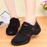 Zapatos de baile modernos transpirables de malla de fondo suave, zapatos de realce para mujeres, 40 - Imagen 4