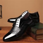 Zapatos casuales de negocios suaves de cuero para hombres de moda, 39 - Imagen 3