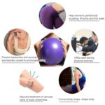 JH3152 Pelota de gimnasia de PVC para yoga, equilibrio, fitness, diámetro: 25 cm - Imagen 4