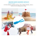 Herramienta de molde de arena, fabricante de bolas de nieve, divertido juguete de playa para deportes al aire libre, Color aleatorio, Sand Mold(Dual Ball) - Imagen 6