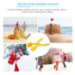 Herramienta de molde de arena, fabricante de bolas de nieve, divertido juguete de playa para deportes al aire libre, Color aleatorio, Sand Mold(Football) - Imagen 6