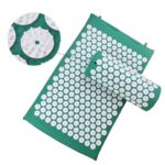 TPE + esponja acupuntura punto de acupuntura alivio del dolor almohadilla de masaje con acupuntura estera de Yoga + juego de almohadas - Imagen 5