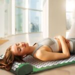 TPE + esponja acupuntura punto de acupuntura alivio del dolor almohadilla de masaje con acupuntura estera de Yoga + juego de almohadas - Imagen 7