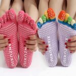 Calcetines de yoga antideslizantes de cinco dedos para mujer, talla única, entrega de colores aleatorios, Straight A Pair, With Heel A Pair, Straight Three Pairs, With Heel Three Pairs, Straight Six Pairs, With Heel Six Pairs